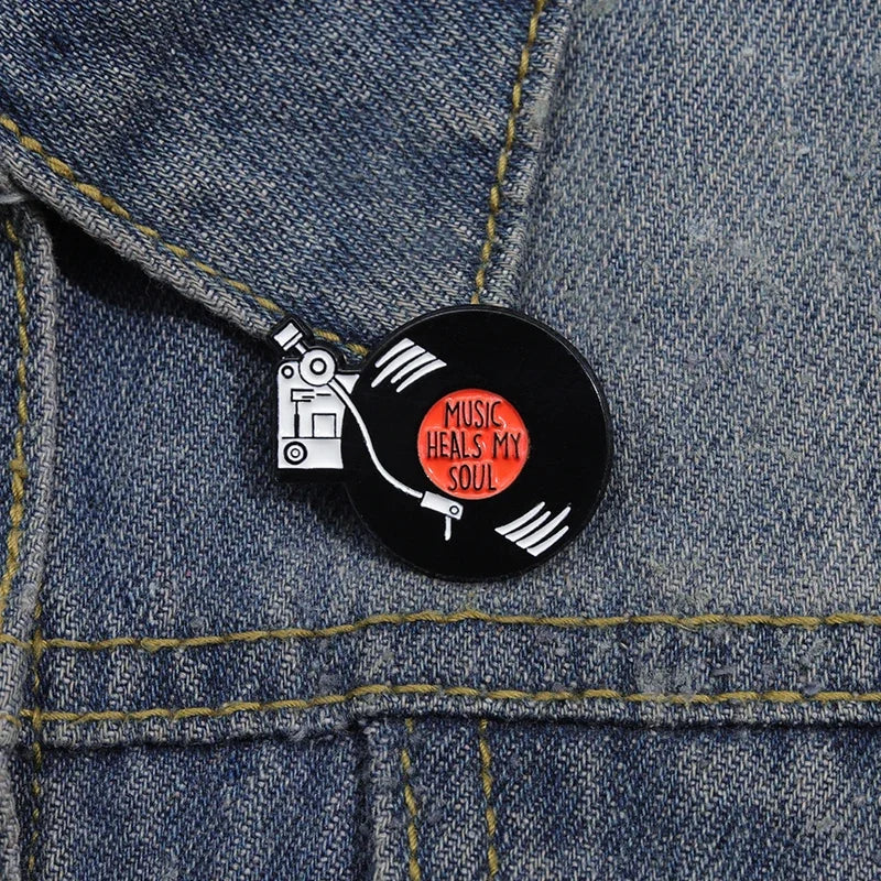 Muziek geneest mijn ziel Pin