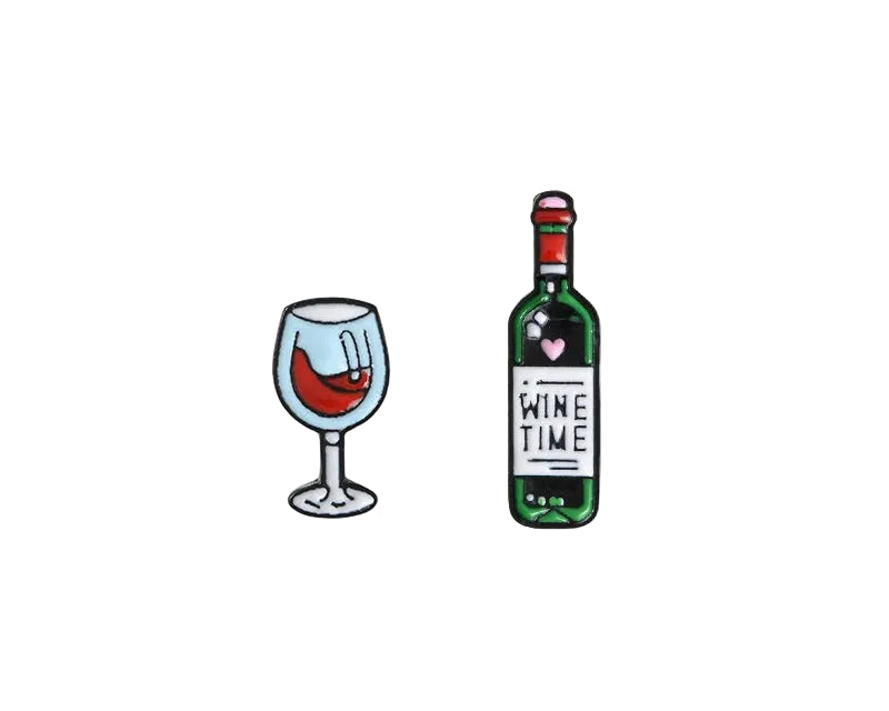 Wijntijd & Wijnglas Speld