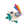 Ekster Vogel Broche
