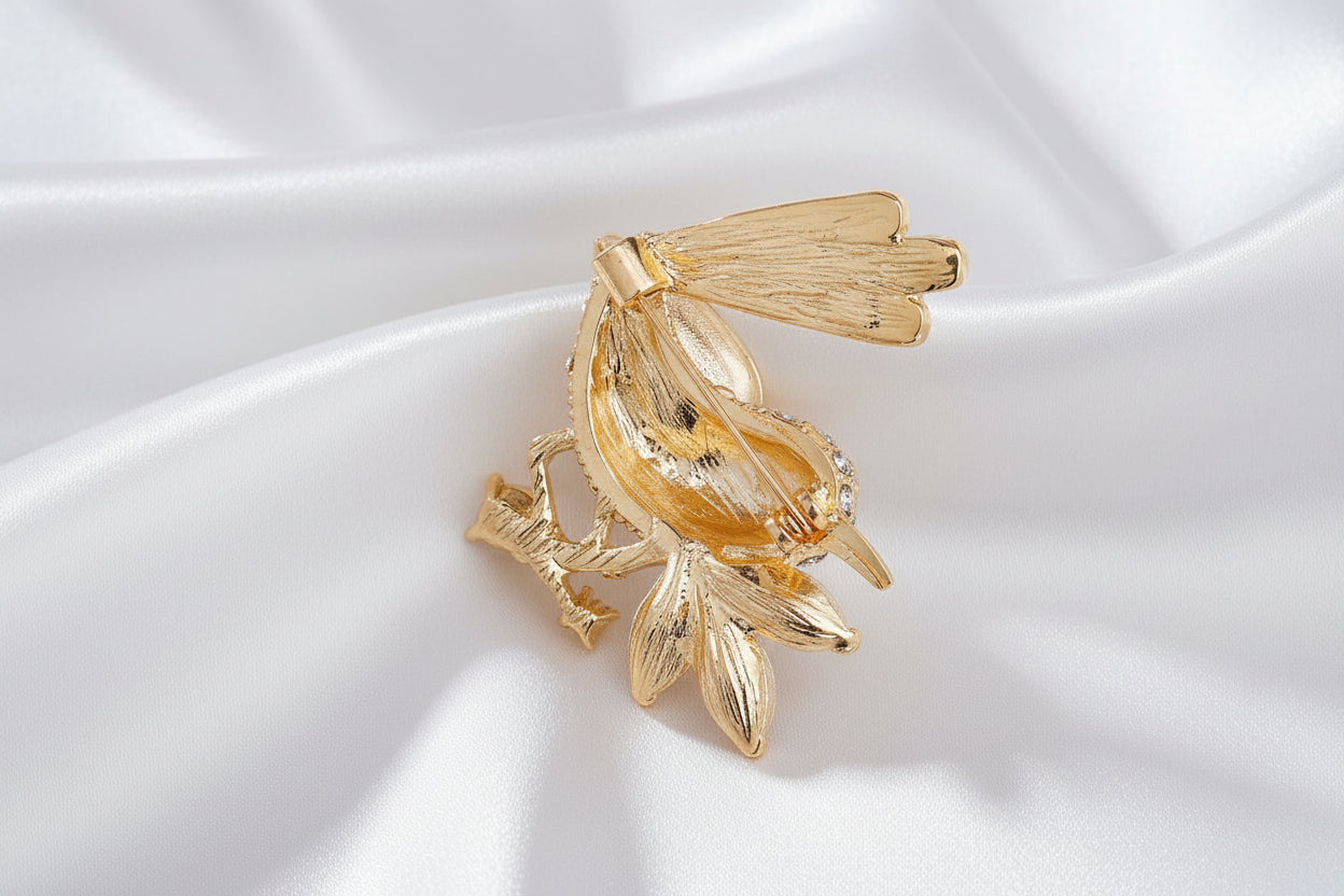 Ekster Vogel Broche