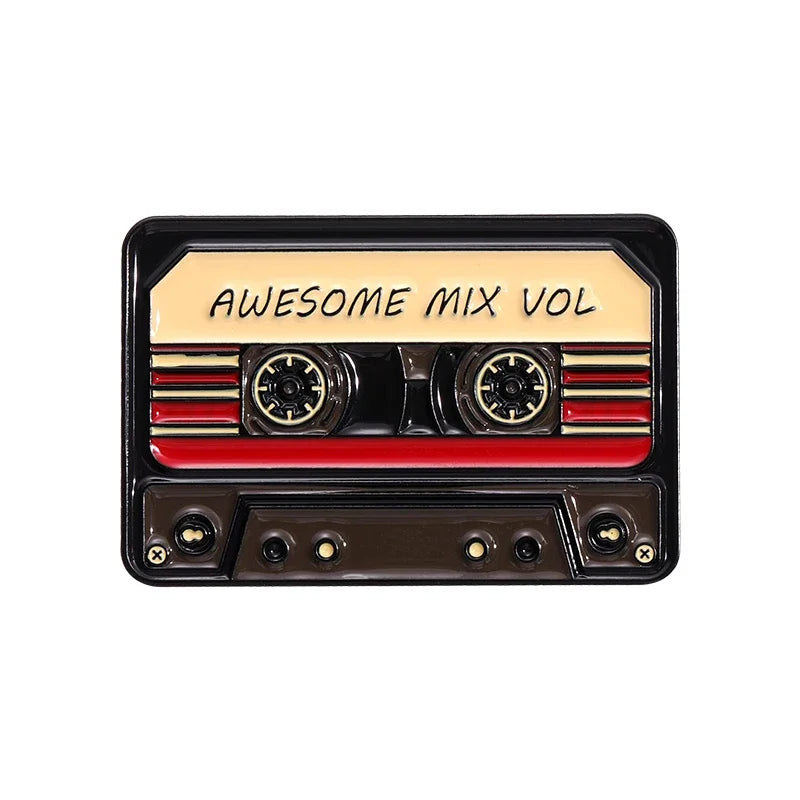 Jaren '80 & '90 Retro Cassettebandje Speld
