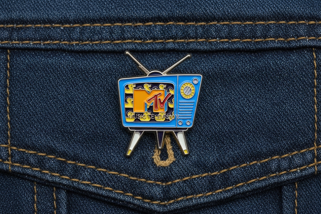 Retro Televisie Broche