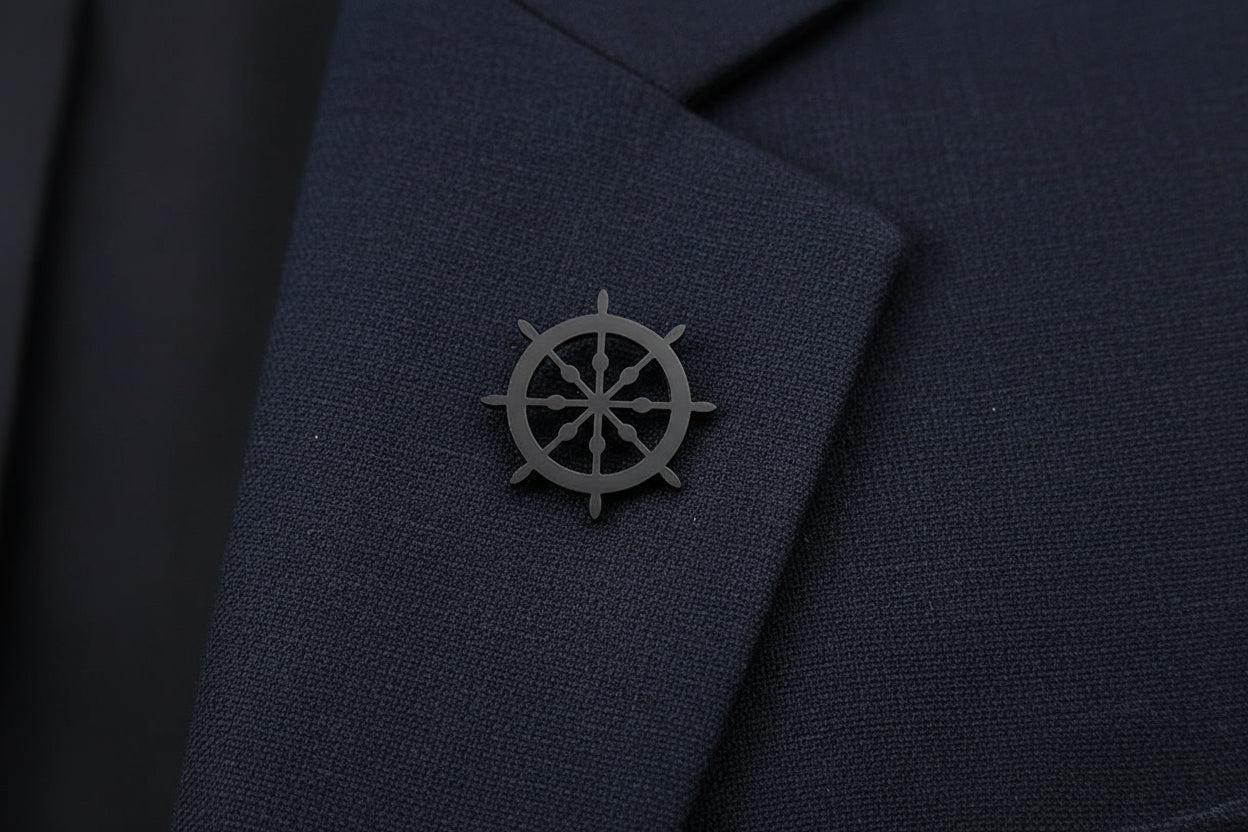 Vintage Scheepsroer Broche