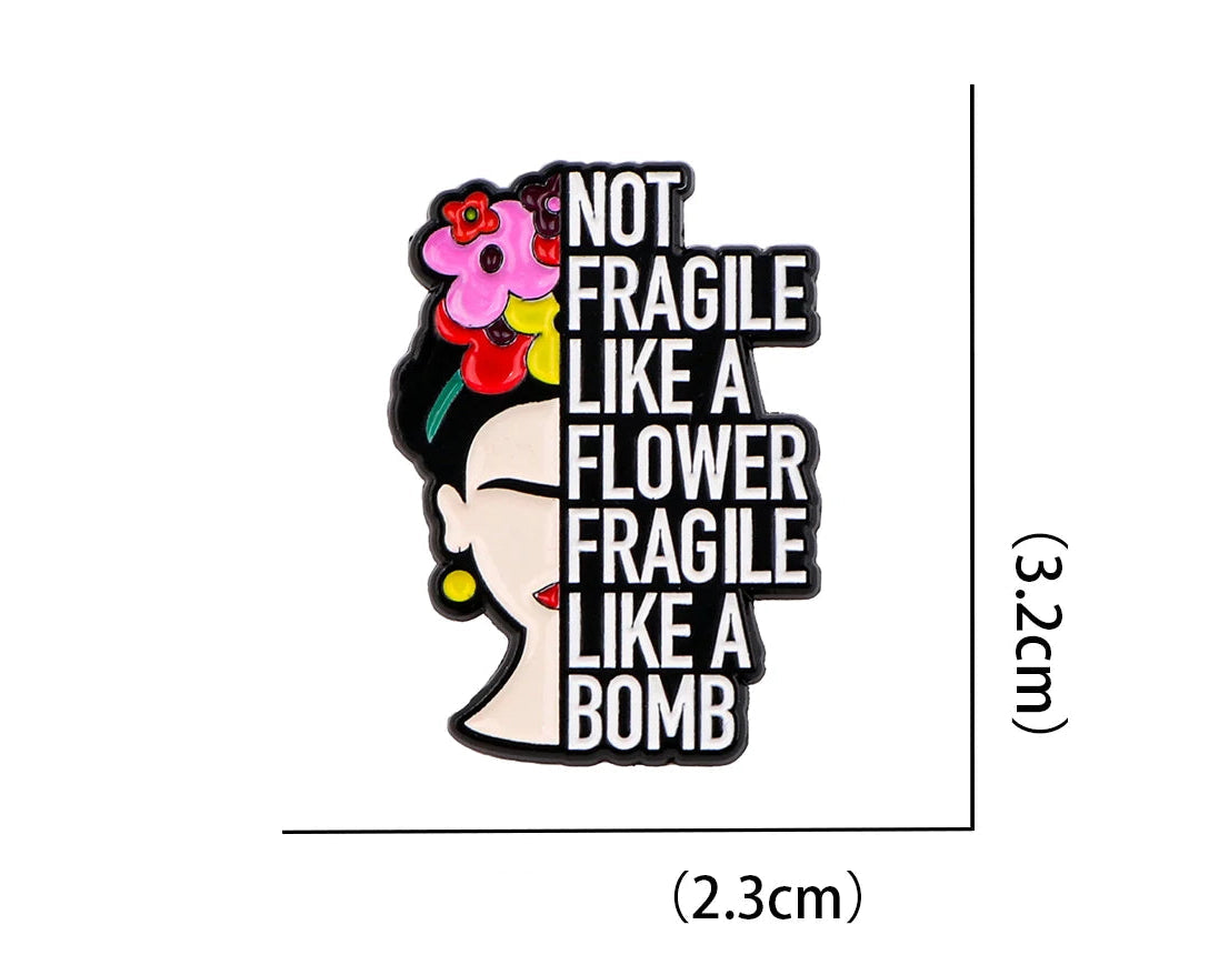 Bloemen & Citaat Speld