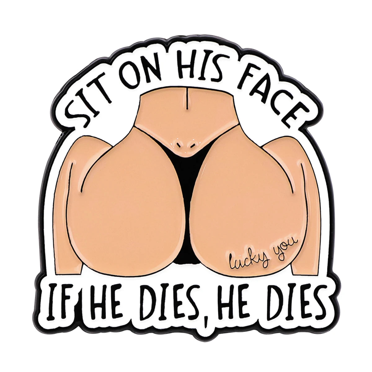 Satirische Citaat Pin