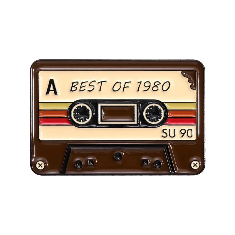 Jaren '80 & '90 Retro Cassettebandje Speld
