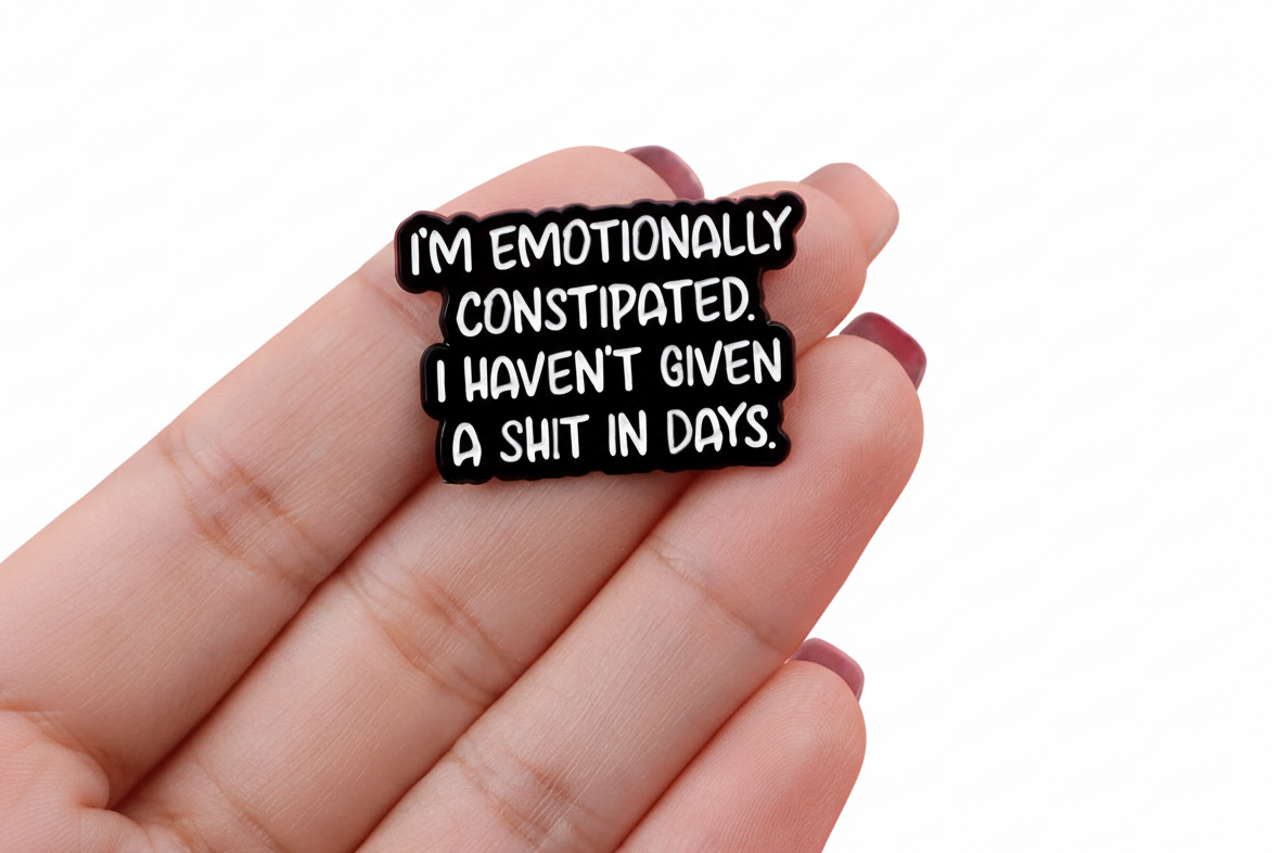 “IK BEN” Citaat Broche