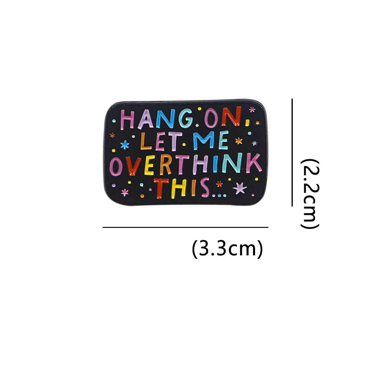 Regenboog Broche met Quote