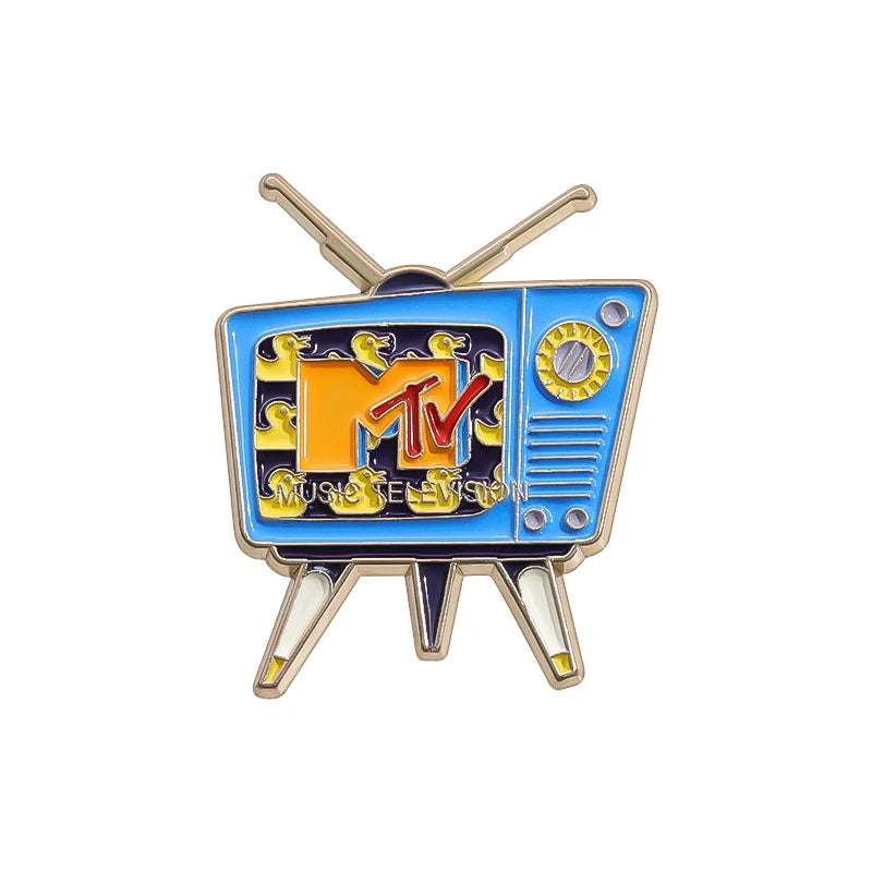 Retro Televisie Broche