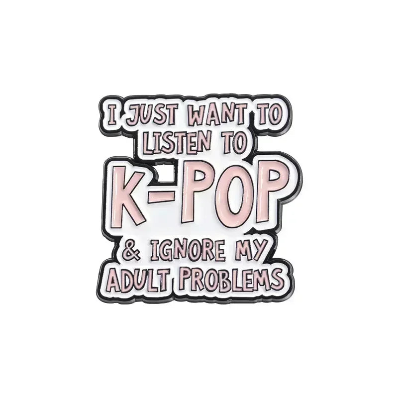 Ik hou van K-Pop Speld – 5 Varianten
