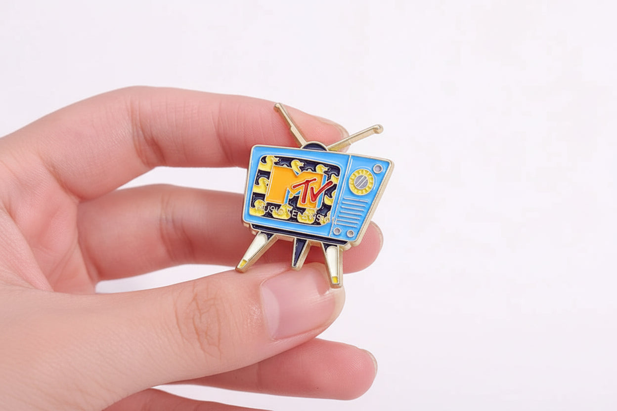 Retro Televisie Broche