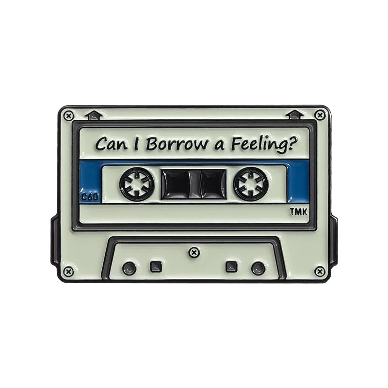 Jaren '80 & '90 Retro Cassettebandje Speld