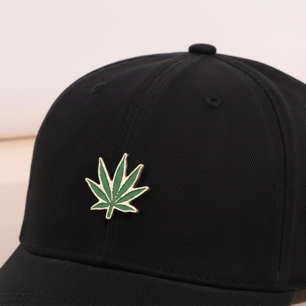 Groene Cannabisblad Speld