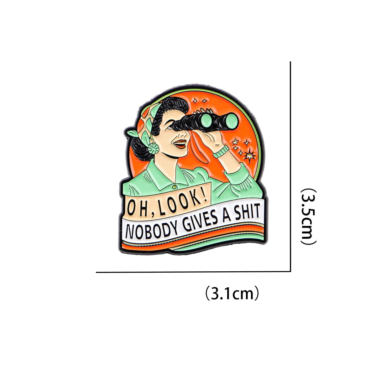 Sarcastische Quote Broche