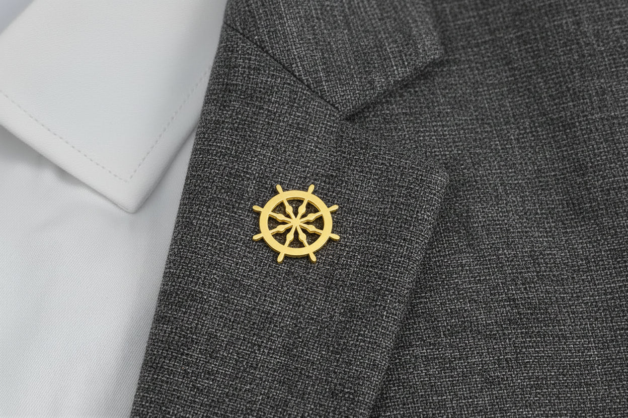 Vintage Scheepsroer Broche