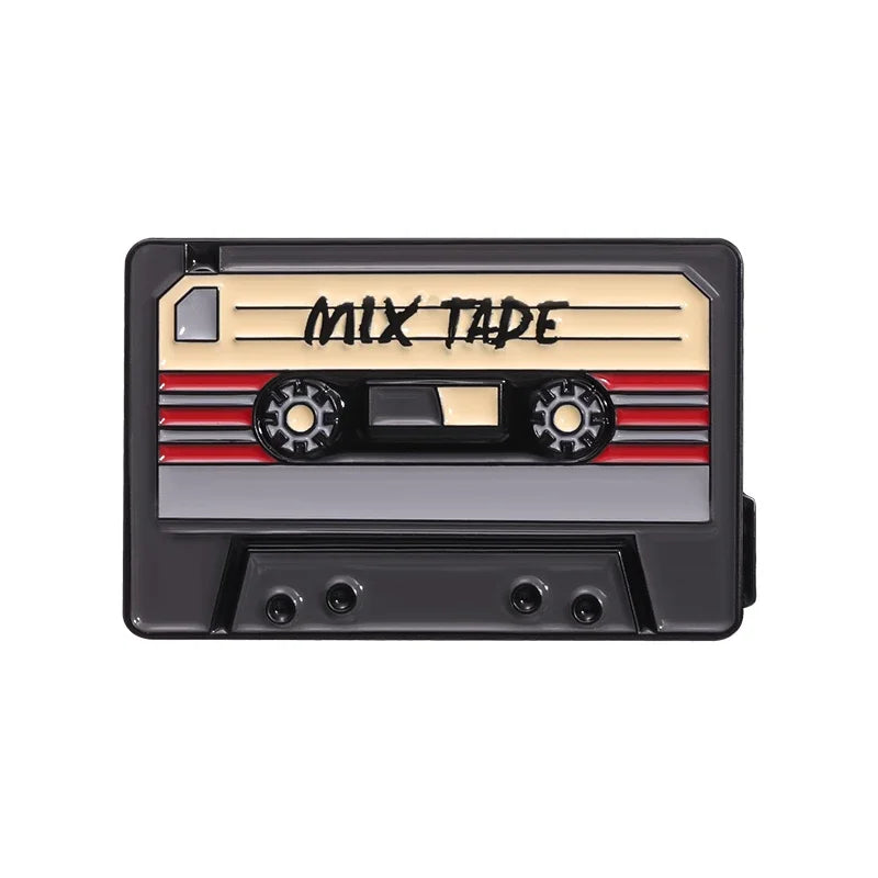 Jaren '80 & '90 Retro Cassettebandje Speld