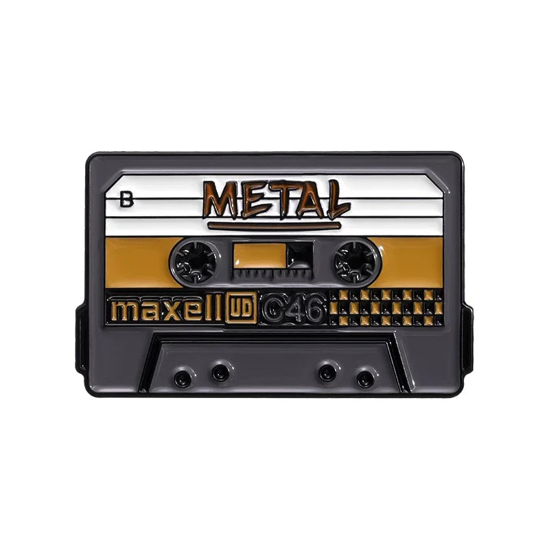 Jaren '80 & '90 Retro Cassettebandje Speld