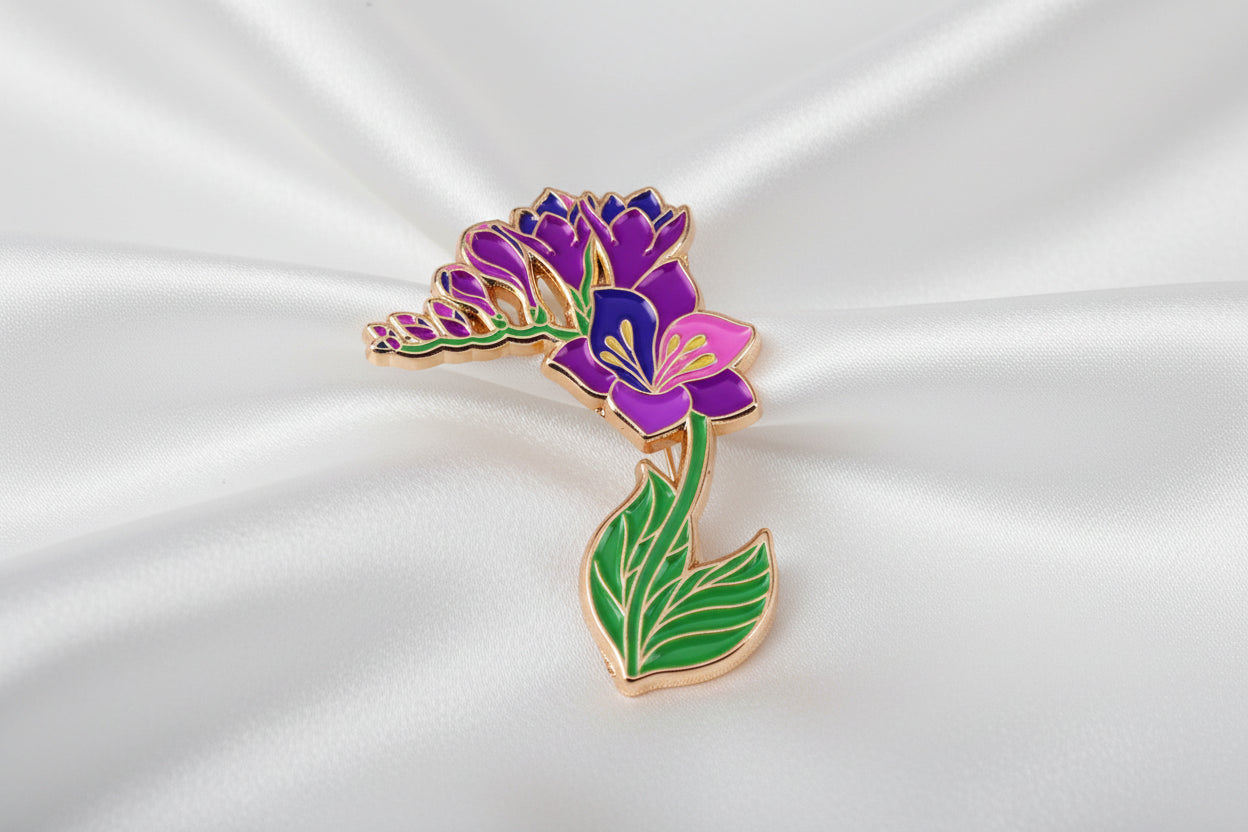 Paarse Freesia Speld