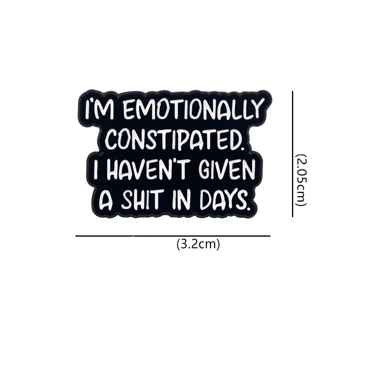 “IK BEN” Citaat Broche