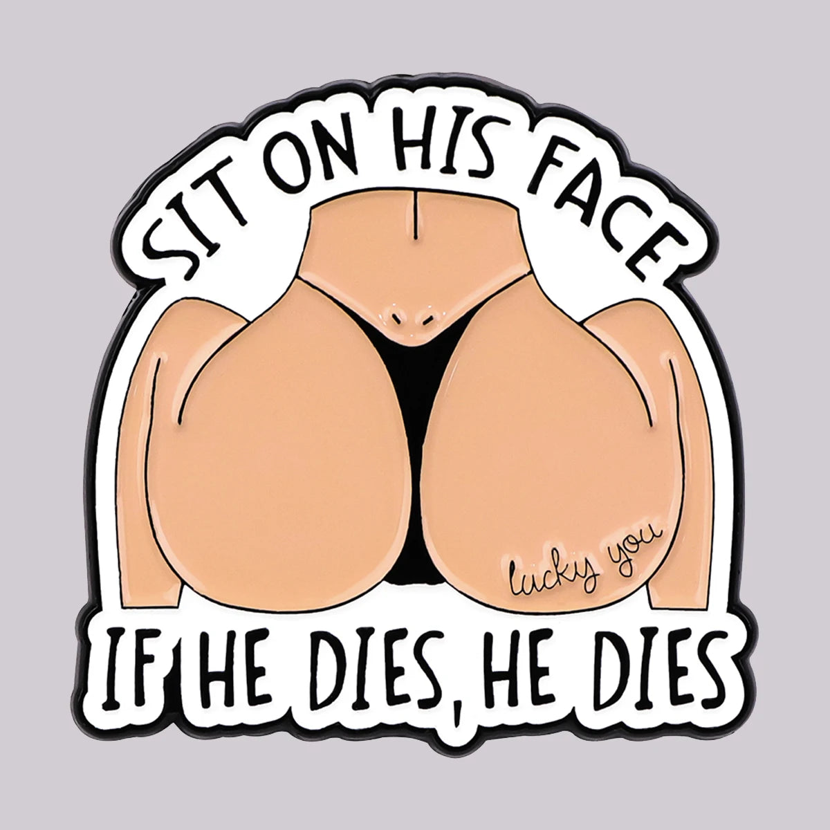 Satirische Citaat Pin