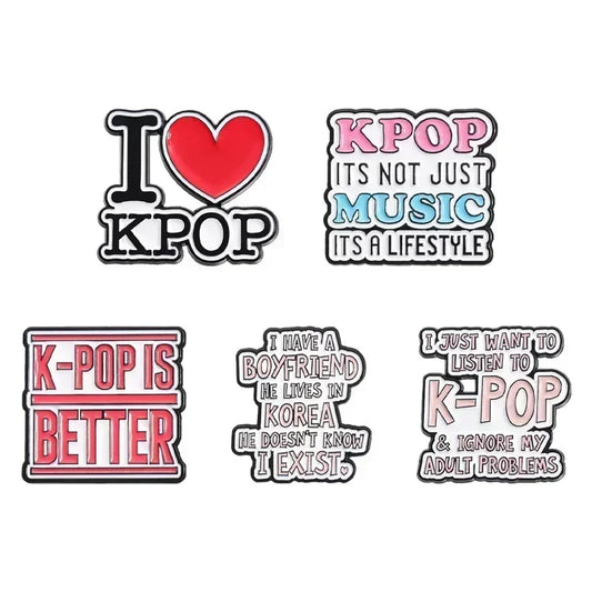 Ik hou van K-Pop Speld – 5 Varianten