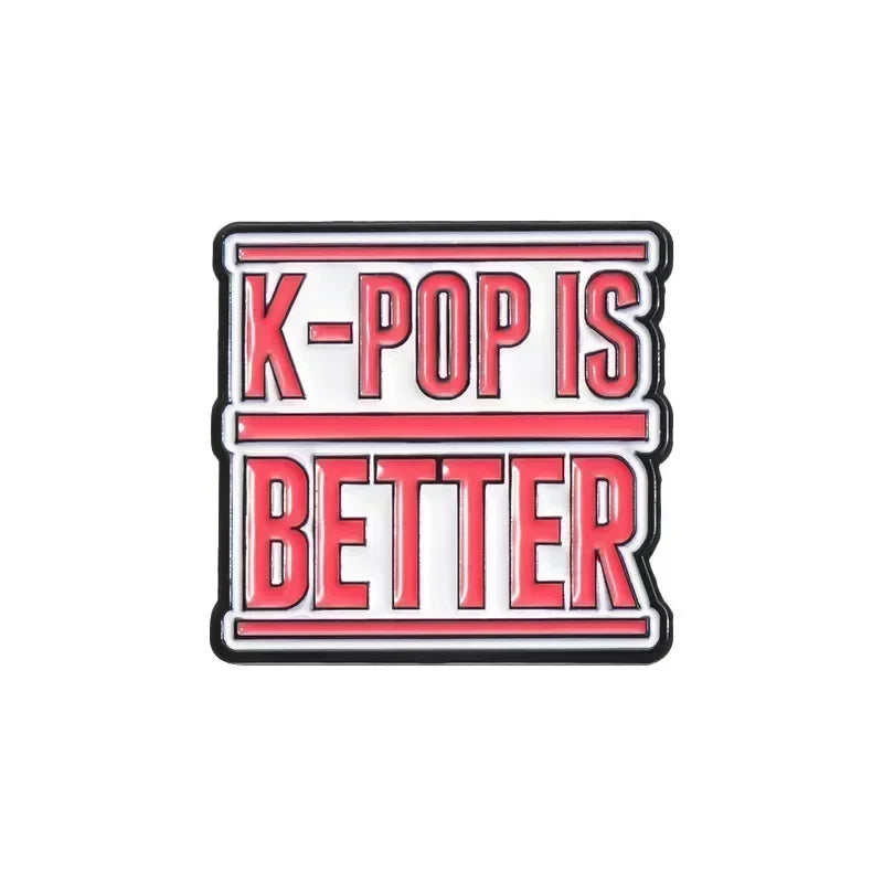 Ik hou van K-Pop Speld – 5 Varianten