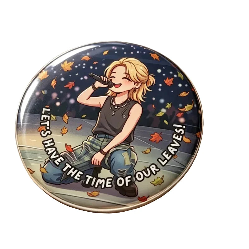Let's Have The Time Of Our Leaves Button