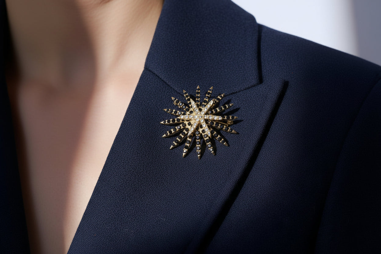 Retro Barok Edelsteen Broche