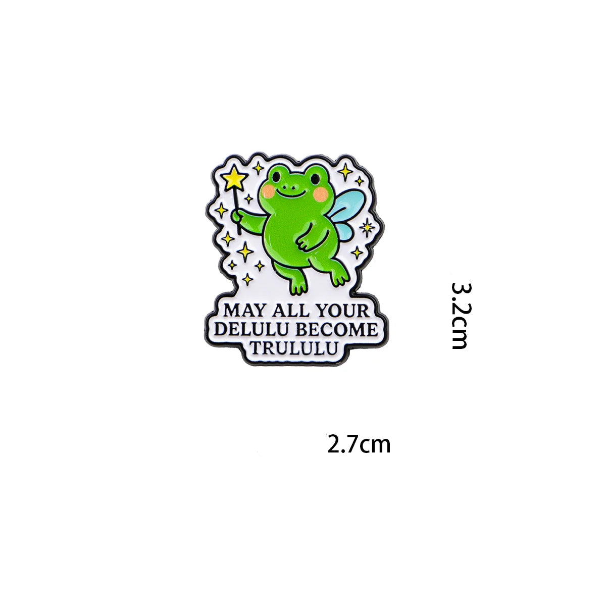 Delulu Frog Pin