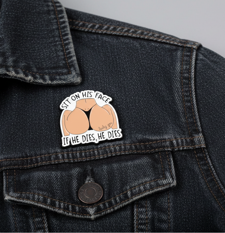 Satirische Citaat Pin