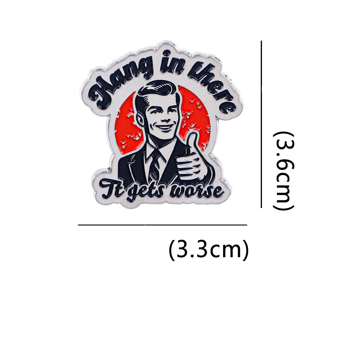 Sarcasme Broche "Hou Vol"